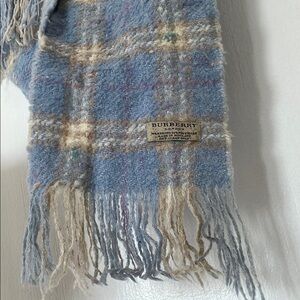 Burberry Blue Plaid Scarf